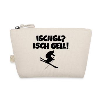 Ischgl Isch Geil Apres Ski Skifahrer - Bio-Täschchen - Natur - Vorne