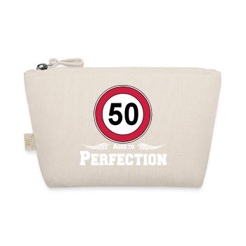 50.Geburtstag , 50 Jahre , Aged to Perfection (25) - Bio-Täschchen - Natur - Vorne