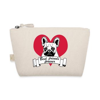 French Bulldog, French Bulldog ... / + - Organic Pouch - nature - Front