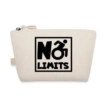 No limits for this wheelchair user, role # - Organic Pouch - nature - Front