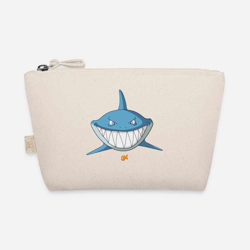 Shark comic grins - fun Organic Pouch