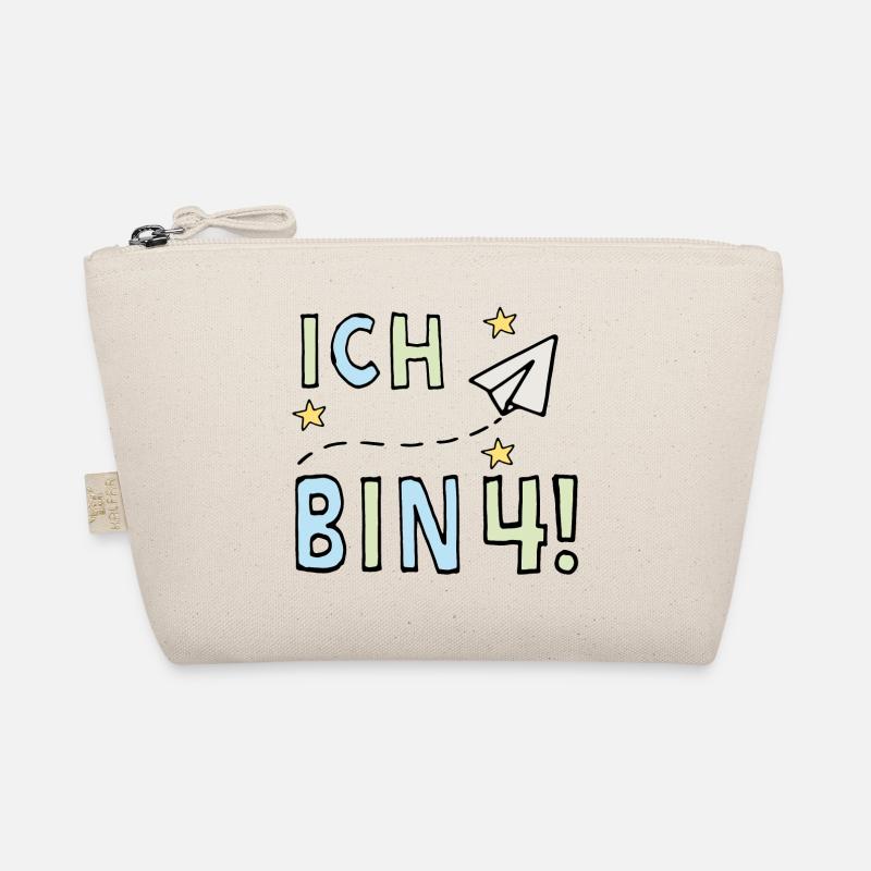 Ich bin vier Bio-Täschchen