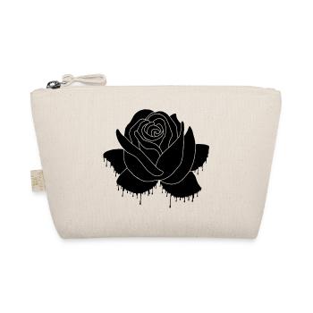 Graffiti of a black rose - Organic Pouch - nature - Front