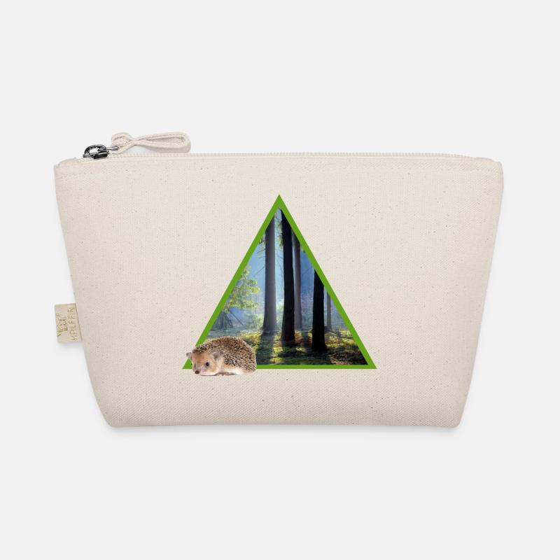 forest 52 with hedgehog Organic Pouch