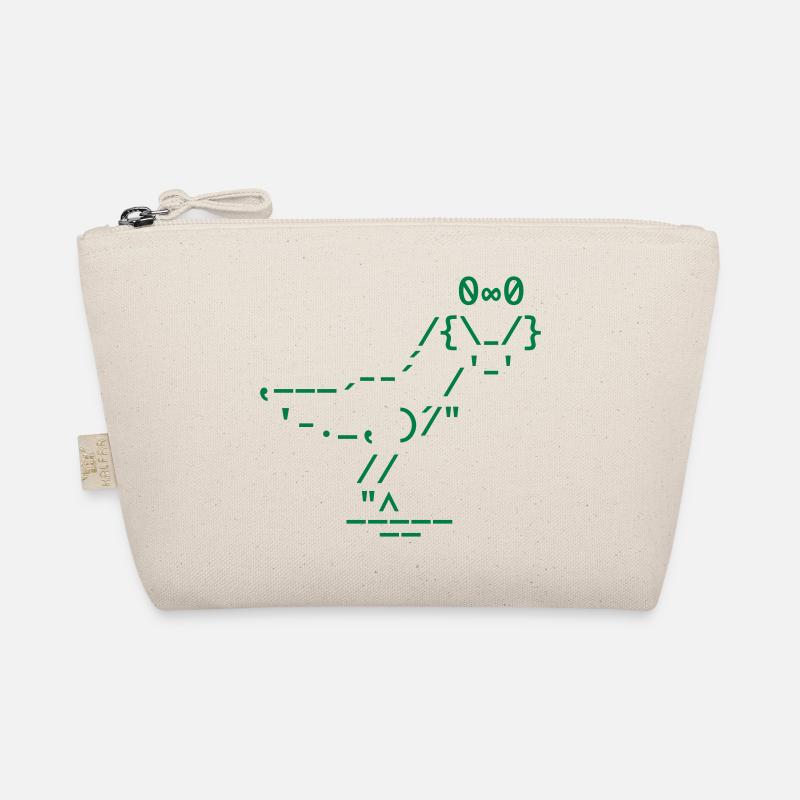 ASCII T-Rex Organic Pouch