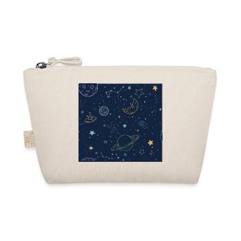 Cosmic jungle with planets and stars - Organic Pouch - nature - Front