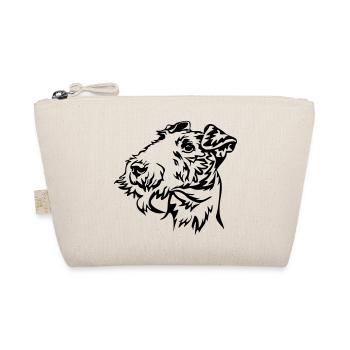 Fox terrier head - Organic Pouch - nature - Front