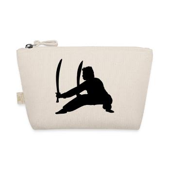 Pratiquant de Kung Fu avec deux épées - Trousse biologique - nature - Devant