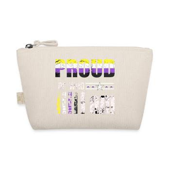 Proud of who I am non-binary LGBT - Organic Pouch - nature - Front