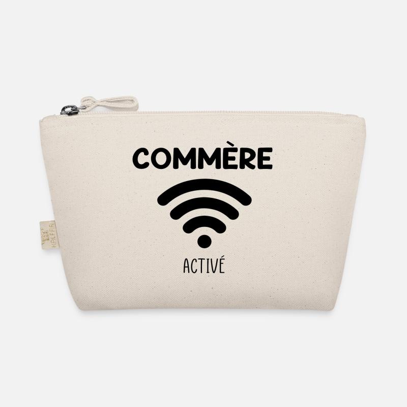 Phrase drôle Commère activé - Trousse biologique - nature
