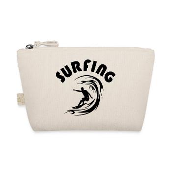 surf vagues surf surfer waves team icône du logo - Trousse biologique - nature - Devant