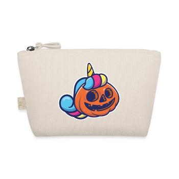 Lanterne Citrouille en Licorne Humour Halloween - Trousse biologique - nature - Devant