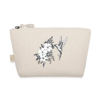 fleurs de cerisier et hibiscus, petit oiseau colib - Trousse biologique - nature - Devant