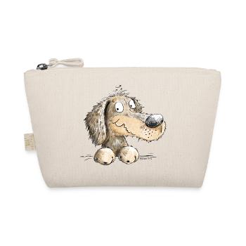 Happy Dachshund I Dachshund I Teckel I Dog - Organic Pouch - nature - Front