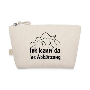 Ich kenn da ne Abkürzung, Wandern Berg Skifahren - Bio-Täschchen - Natur - Vorne