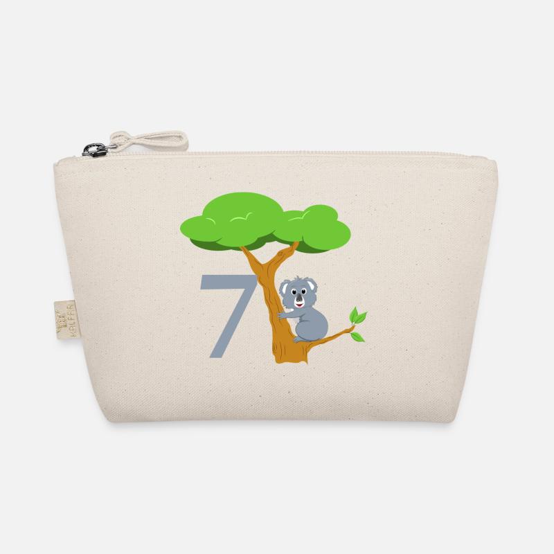 Niedlicher Koala Bär mit Baum - 7. Geburtstag Bio-Täschchen