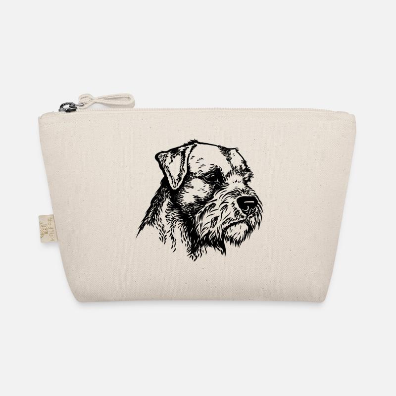 Border Terrier Portrait 2 Organic Pouch