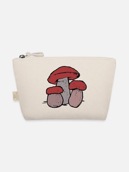 Family Mushroom Forest Dweller Nature Ecology Forest - Organic Pouch - nature - Front