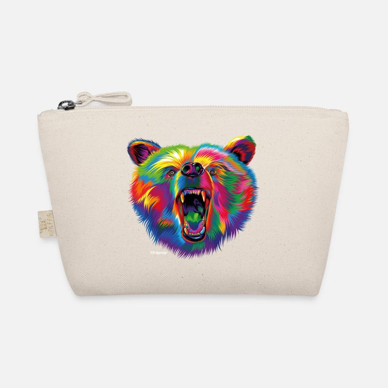 PD Moreno Colorful Bear Organic Pouch