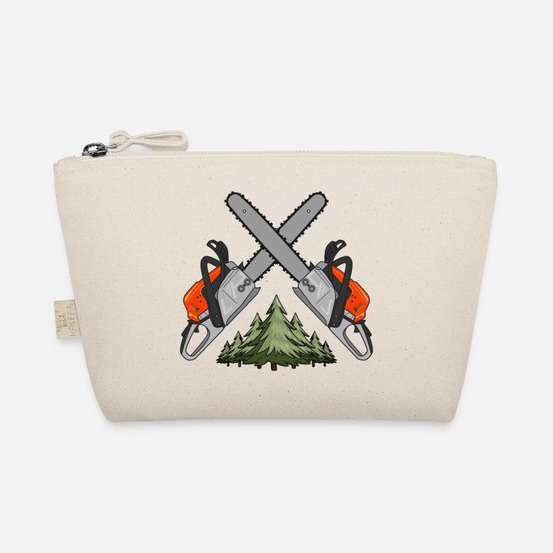Chainsaw Cross Forest Organic Pouch