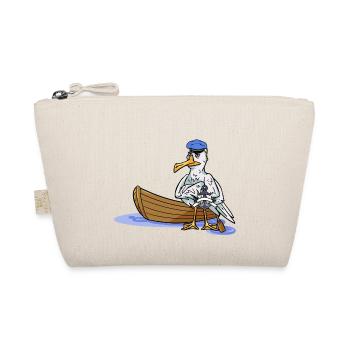 Ahoy Boat Seagull Seaman Maritime Captain Travel Anchor - Organic Pouch - nature - Front