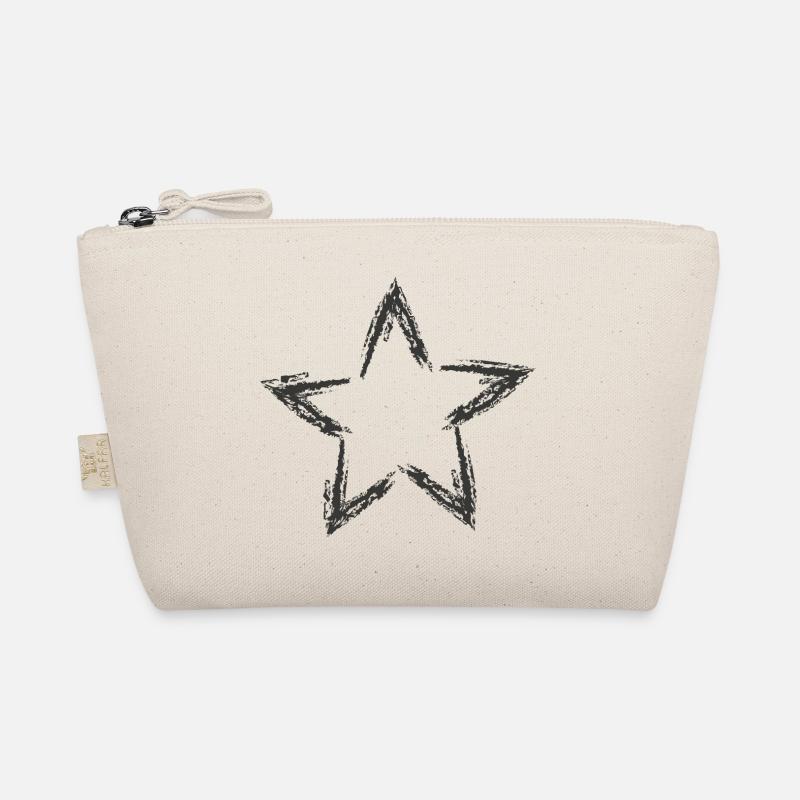 Star Asterisk Sketch Organic Pouch