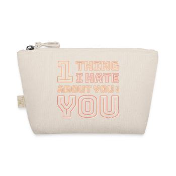 I hate you Shirt - Bio-Täschchen - Natur - Vorne