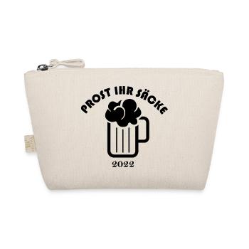 Prost ihr Säcke Symbol Logo icon Bier Zapfen - Bio-Täschchen - Natur - Vorne