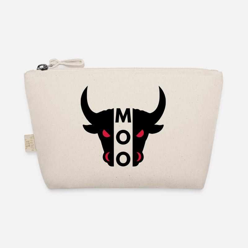 Moo (Hälfte Kopf Stier) Bio-Täschchen
