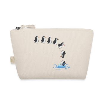 penguin tshirt - Organic Pouch - nature - Front