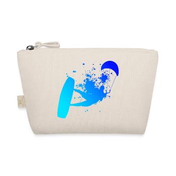 Kiten Kitesurfing Herren Kitesurfer Kite - Bio-Täschchen - Natur - Vorne