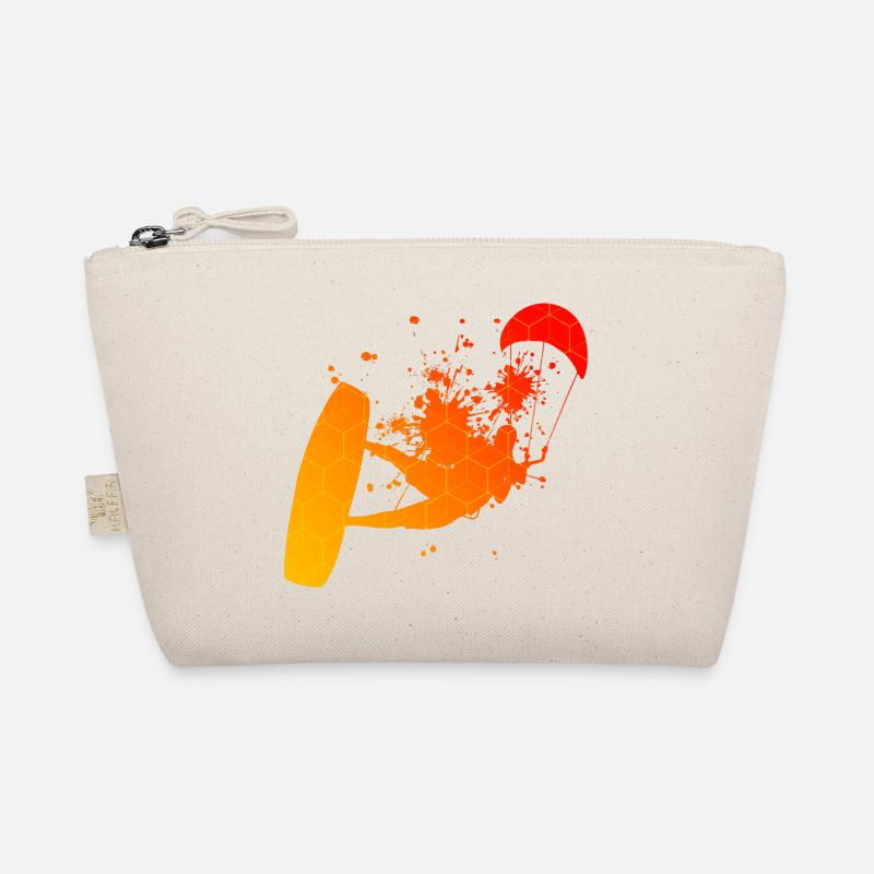 Femmes Kitesurf Kitesurfer Kite Kite Hommes - Trousse biologique - nature