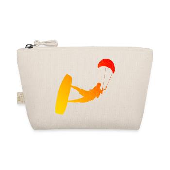 Women Kite Kite Kitesurfer Kitesurfing Men - Organic Pouch - nature - Front