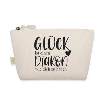Diakon Ehrenamt Kirche Pfarrer Glaube Geschenk - Bio-Täschchen - Natur - Vorne