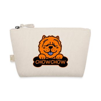 Chow Chow Chow und Knochen - Bio-Täschchen - Natur - Vorne