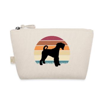 Airedale Terrier Vintage Premium - Bio-Täschchen - Natur - Vorne