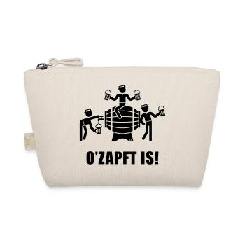 O’Zapft Is! (Bier / Bierfass / Team) - Bio-Täschchen - Natur - Vorne