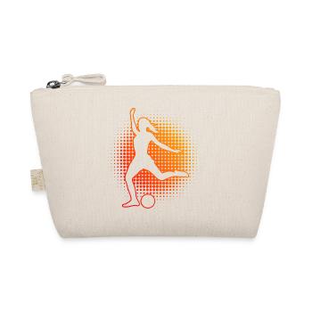 Fussballer Damen Fussball Herren Fussballspielen - Bio-Täschchen - Natur - Vorne