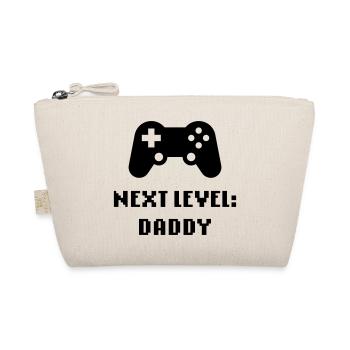Next Level: Daddy (Papa / Werdender Vater) - Bio-Täschchen - Natur - Vorne