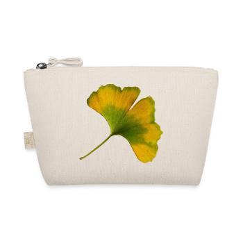 Ginkgo Blatt Herbst Ginkgoblatt gelb grün - Bio-Täschchen - Natur - Vorne