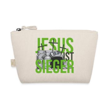 Jesus ist Sieger - Bio-Täschchen - Natur - Vorne