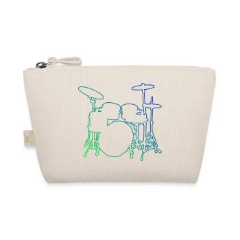 Women's Percussionist Men's Drummer Drumming - Organic Pouch - nature - Front