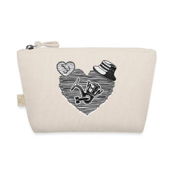 Angeln Angler-Romantik "catch and release" Angel - Bio-Täschchen - Natur - Vorne