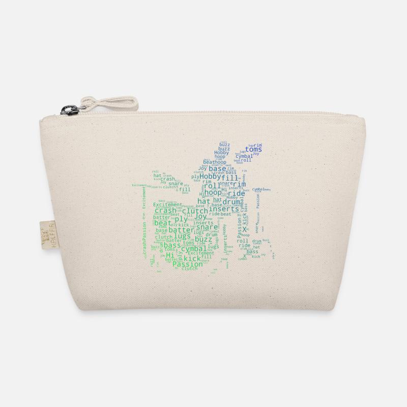 Perkussionist Drum Kit Schlagzeugspielen Bio-Täschchen