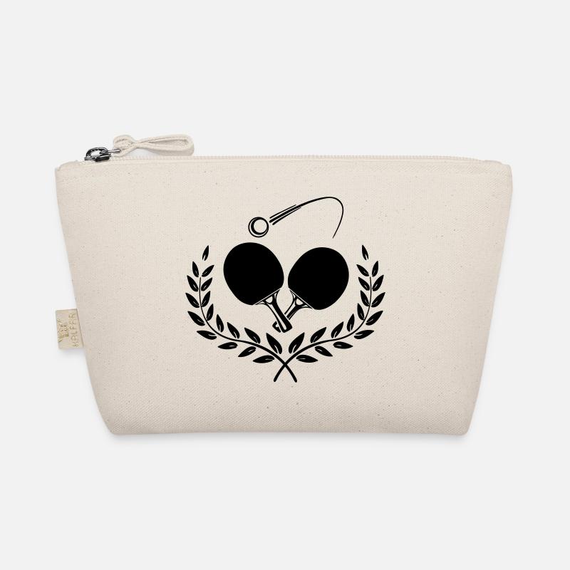Two table tennis bats crossed in half lauwerkra Organic Pouch