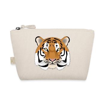 Tiger Head - colored - Organic Pouch - nature - Front