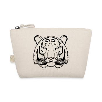 Tête de tigre - contour sombre - Trousse biologique - nature - Devant