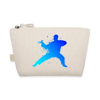 Wushu Herren Kungfu Kung Fu Kampfsport Damen - Bio-Täschchen - Natur - Vorne