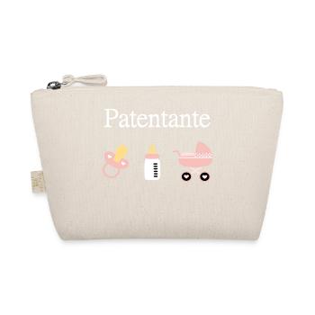 Patentante Geburt Mädchen Taufe - Bio-Täschchen - Natur - Vorne