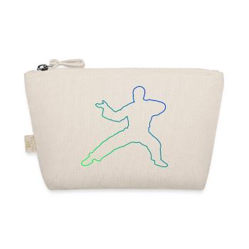 Damen Herren Wushu Kungfu Kampfsport Kung Fu - Bio-Täschchen - Natur - Vorne